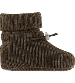 Joha Futter - Uld - Strik - Brun Meleret