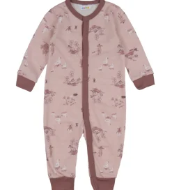 Joha Heldragt - Uld/Bambus - Lyserød m. Print