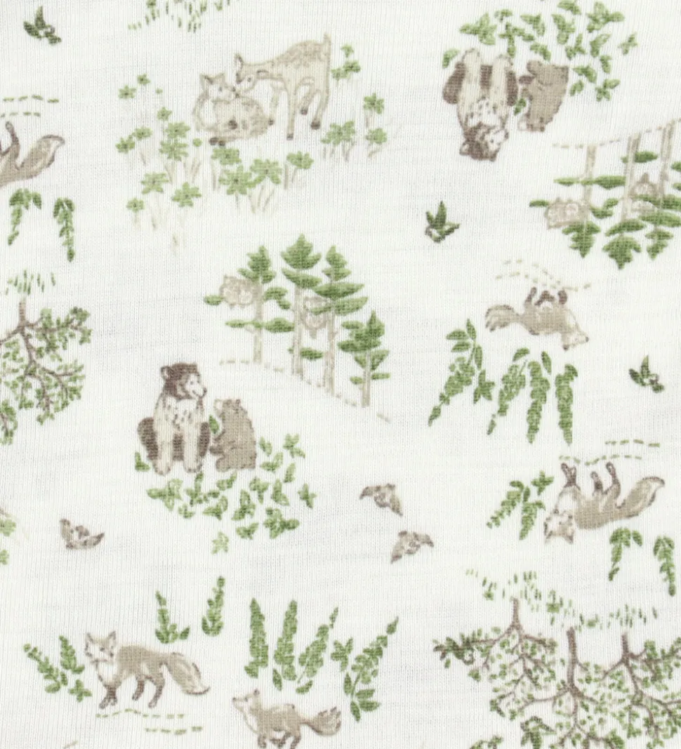 Joha Heldragt - Uld/Silke - Off White m. Træer