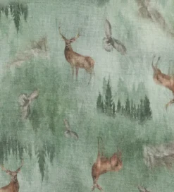 Joha Heldragt m. Fødder - Uld - Grøn m. Skov