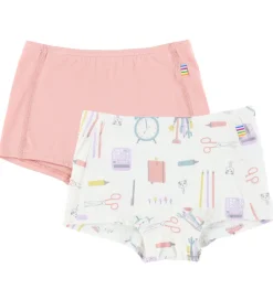 Joha Hipster - 2-pak - Viskose/Bambus - Off White m. Print