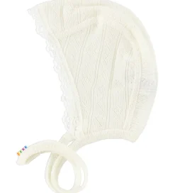 Joha Hjelm - Uld/Silke - Creme m. Hulmønster