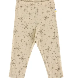 Joha Leggings - Uld - Beige m. Stjerner