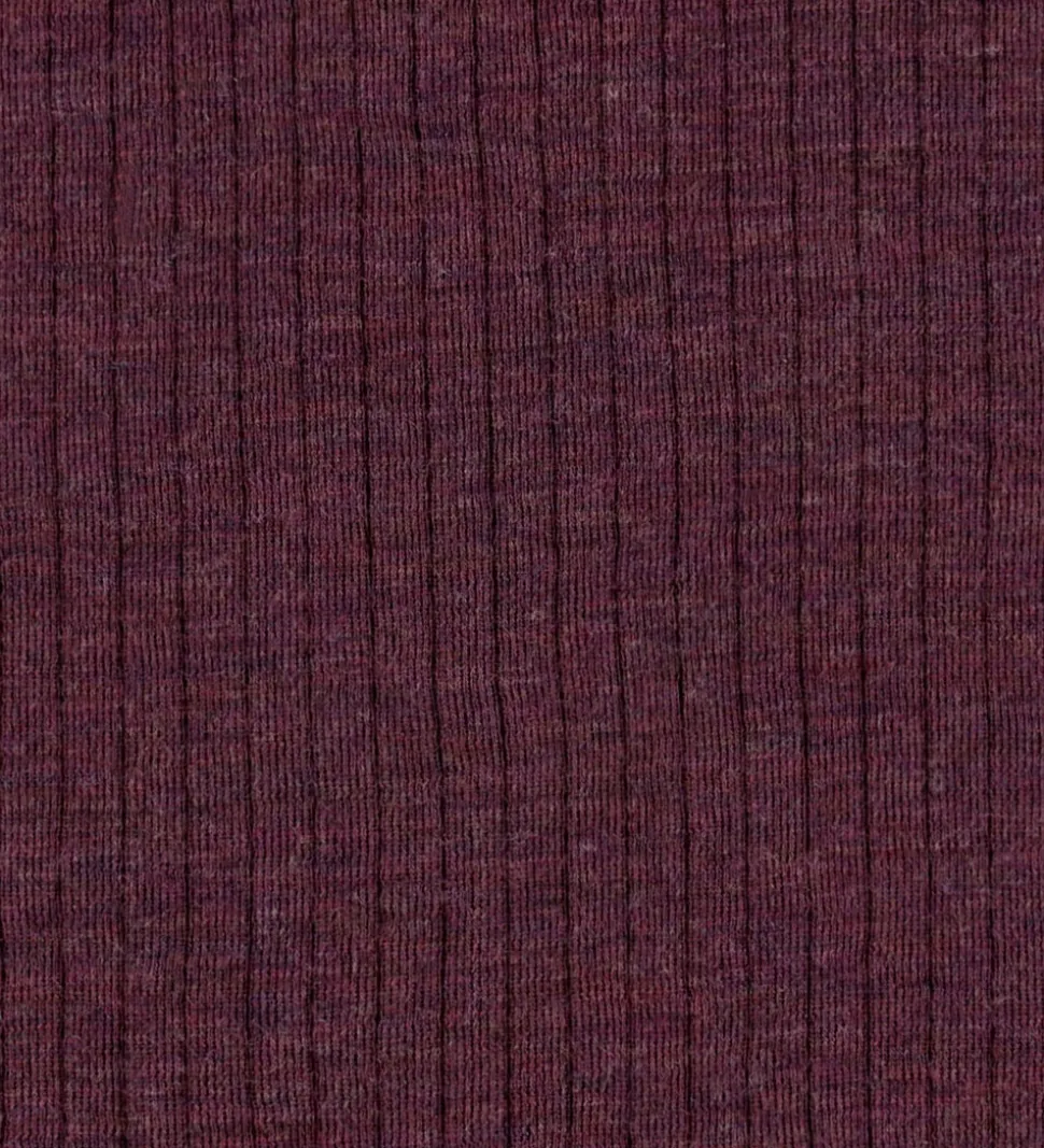 Joha Luffer - Uld - Rib - Blomme