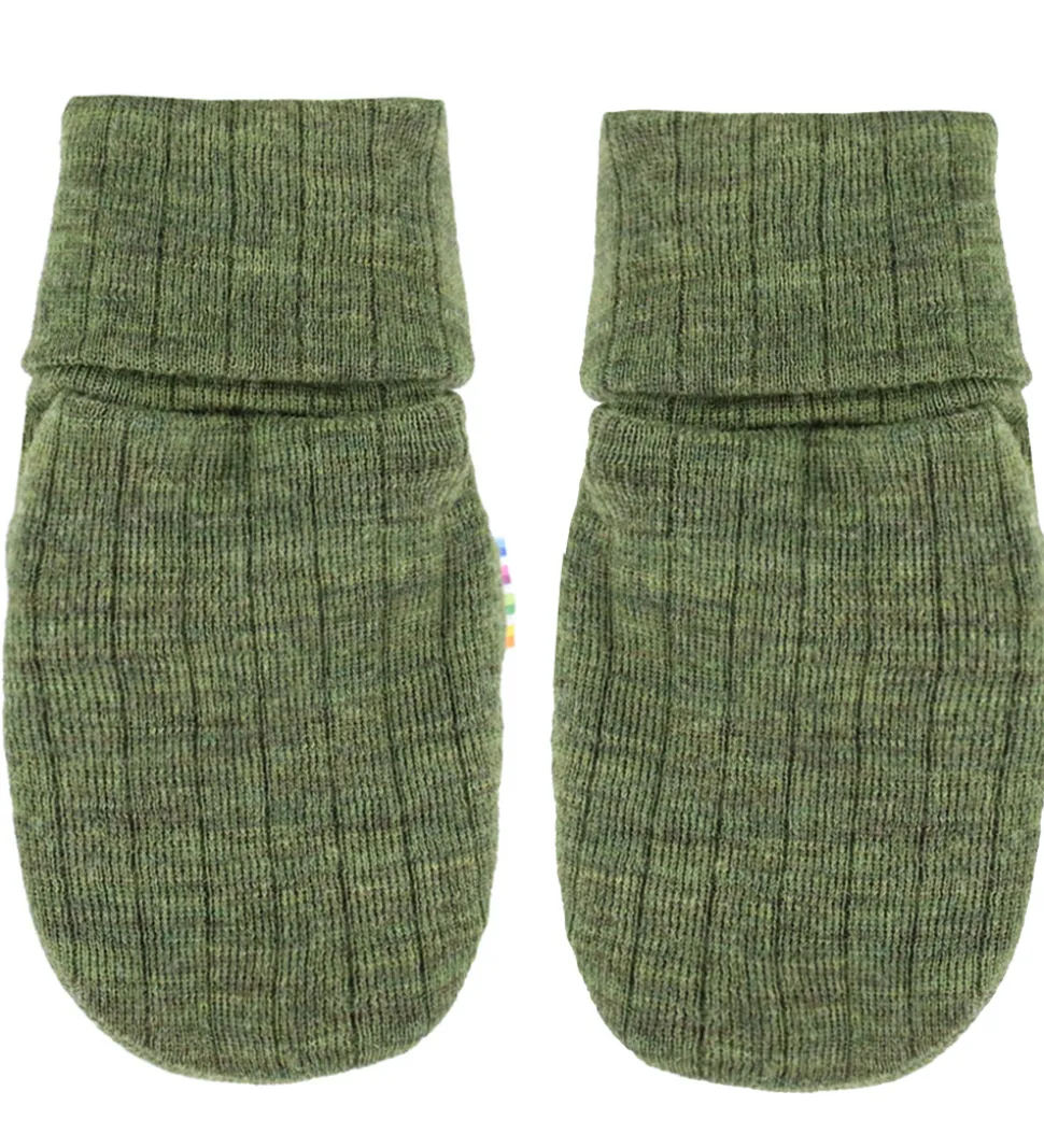 Joha Luffer - Uld - Rib - Mørk Oliven