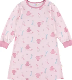 Joha Natkjole - Lyserød m. Print