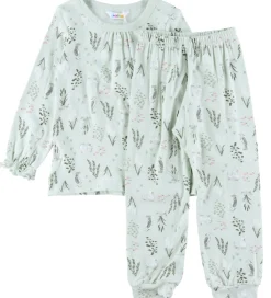 Joha Nattøj - Bambus - Mynte m. Svane