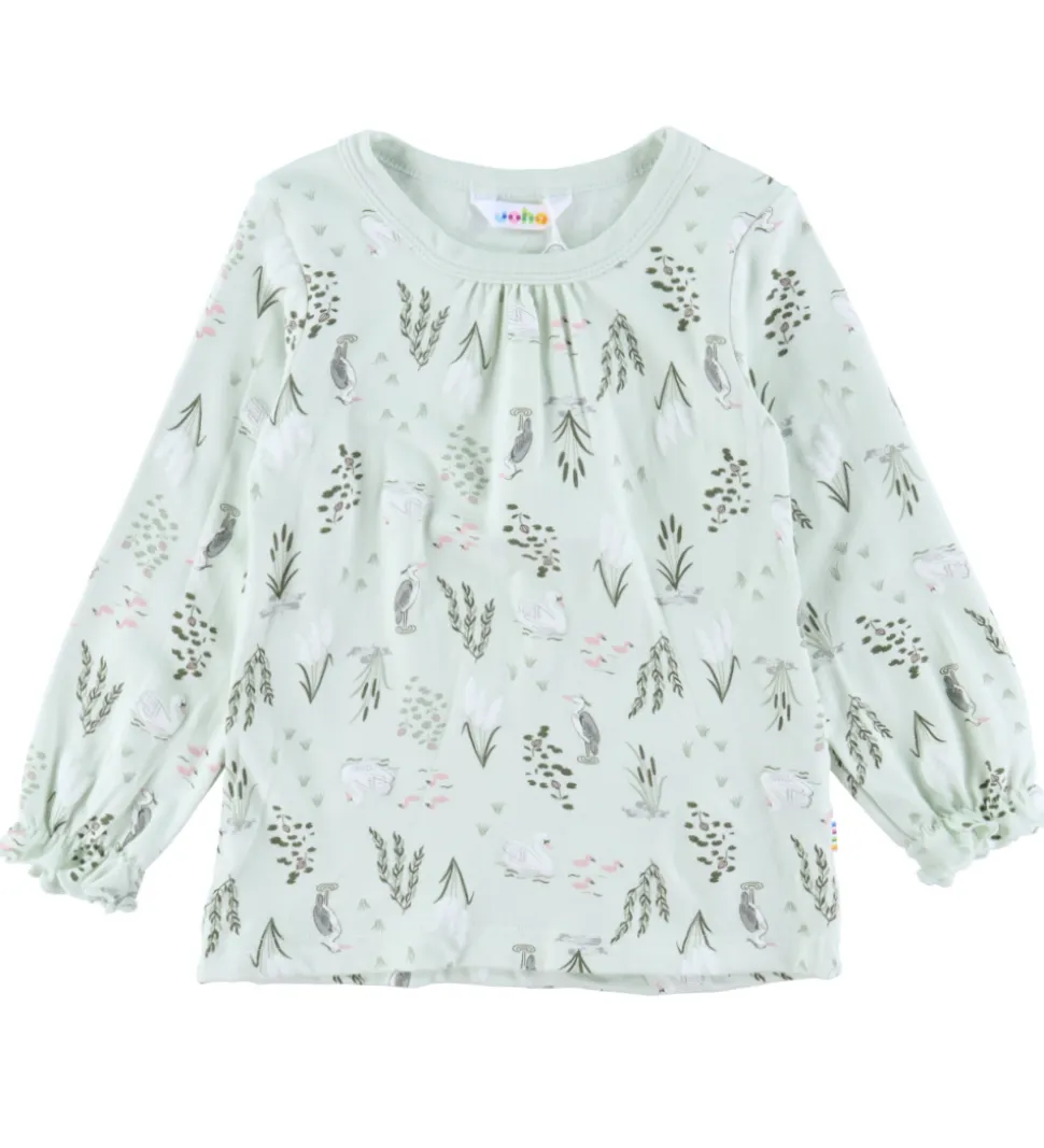 Joha Nattøj - Bambus - Mynte m. Svane