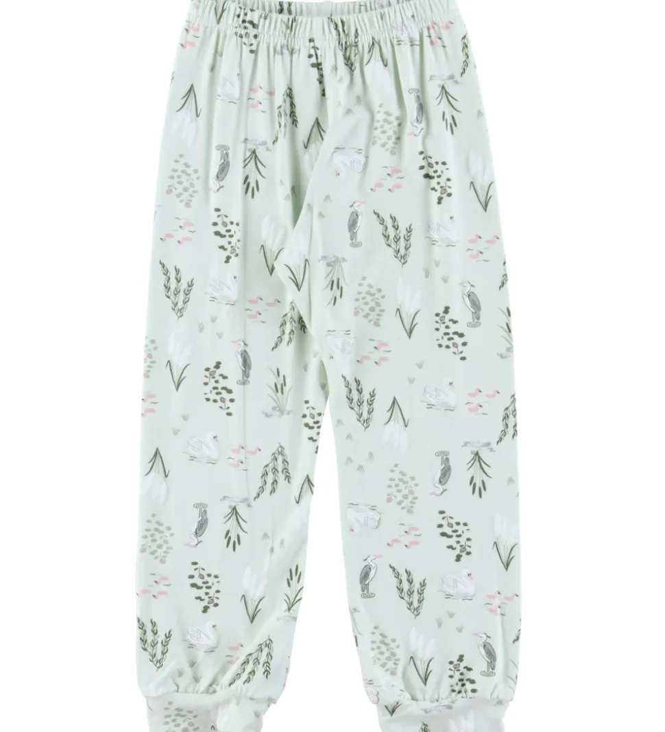 Joha Nattøj - Bambus - Mynte m. Svane