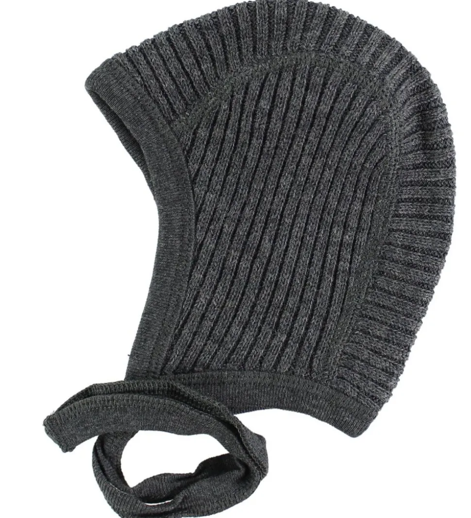 Joha Strik Babyhjelm - BabyUld - Koksgrå