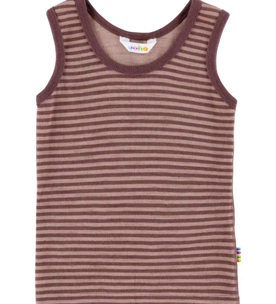 Joha Undertrøje - Uld - Rose m. Striber