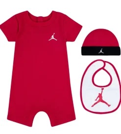 Jordan Gaveæske - 3-pak - Sommerdragt/Hue/Hagesmæk - Gym Red