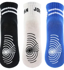 Jordan Skridsikre Strømper - 3-pak - Birch Heather/Blå/Sort