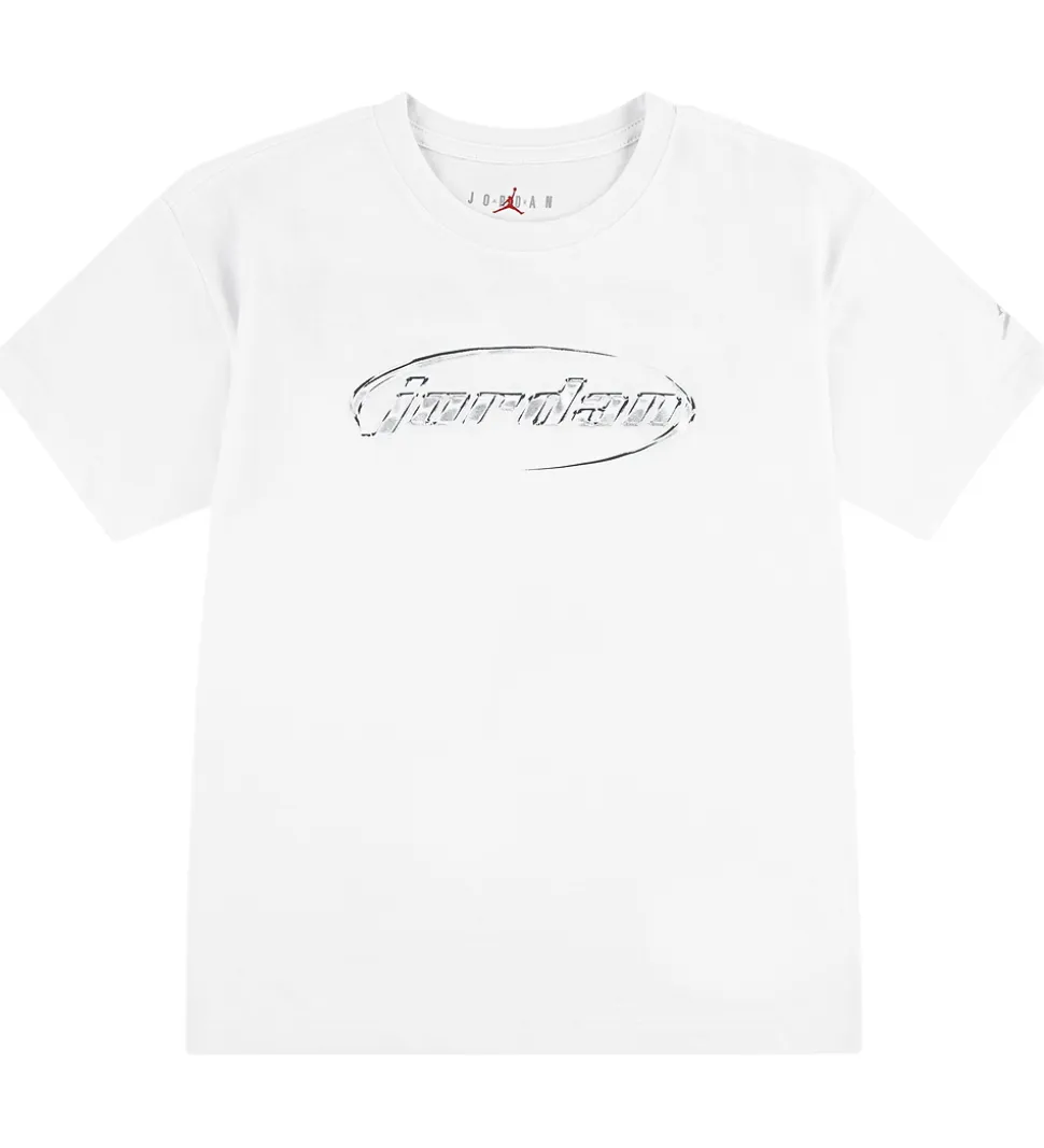 Jordan T-shirt - Hvid m. Sølv