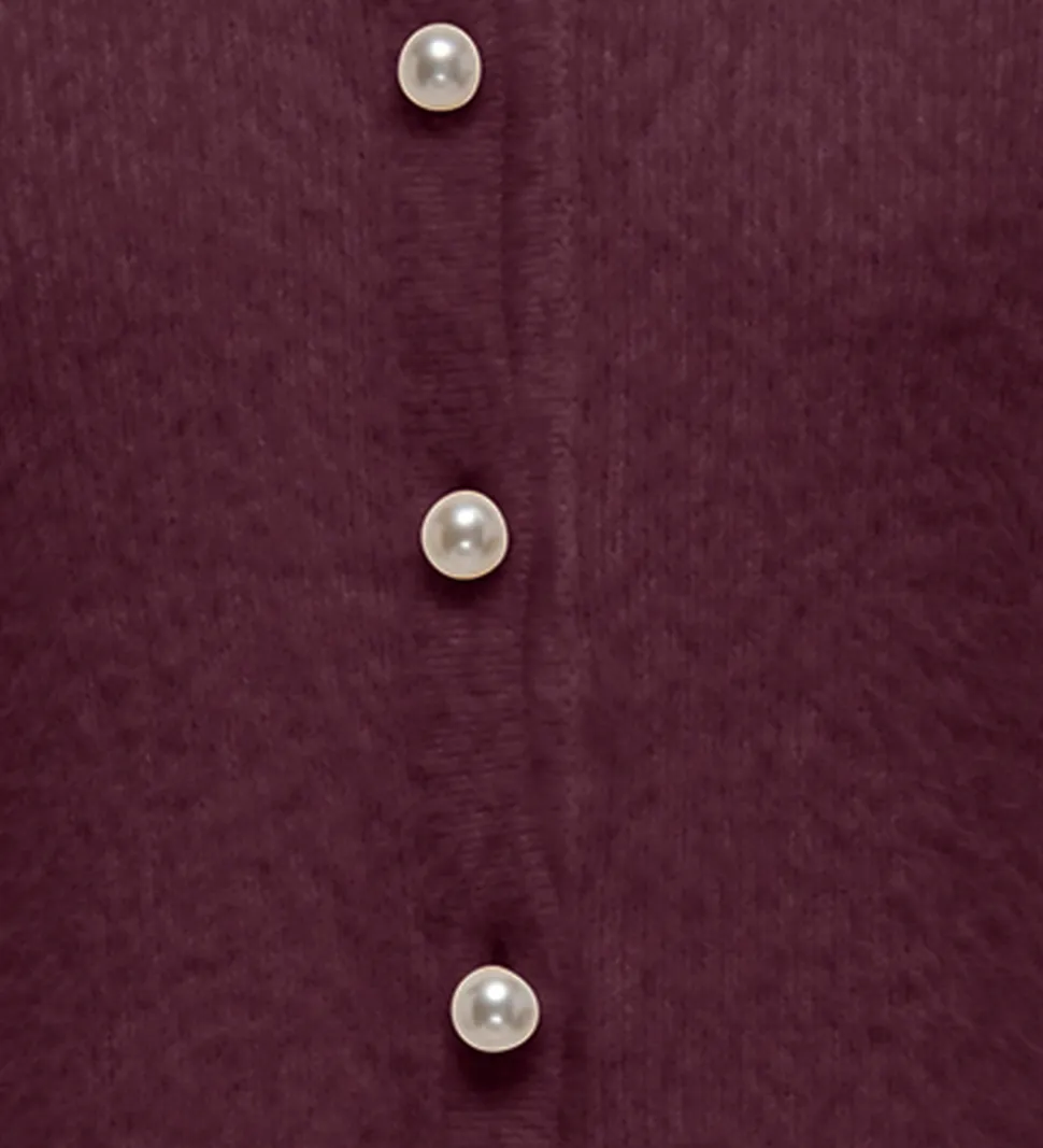 Kids Only Cardigan - Strik - Noos - KogPiumo - Mauve Wine