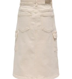 Kids Only Denimnederdel - Kogemily Cargo - Ecru