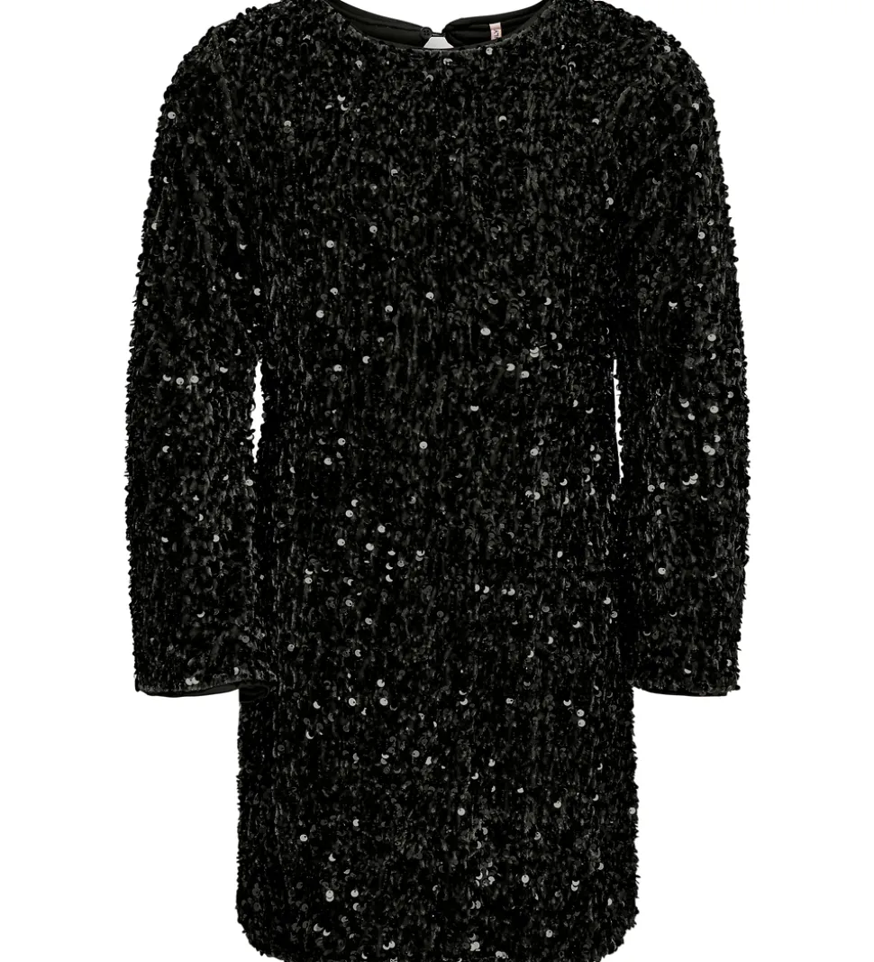 Kids Only Kjole - KogConfidence - Black m. Palietter
