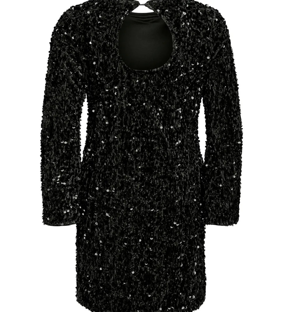 Kids Only Kjole - KogConfidence - Black m. Palietter