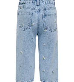 Kids Only Shorts - KogCobain - Light Blue Denim/Flower Embroide