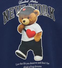 Kids Only Sweatshirt - KogLinda - Midnight Sail/New York Teddy