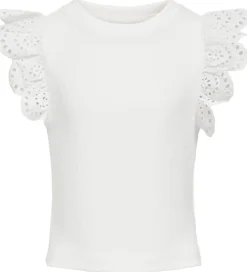 Kids Only Top - KogDrea - Cloud Dancer m. Hulmønster