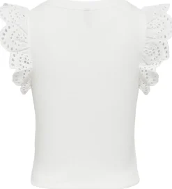 Kids Only Top - KogDrea - Cloud Dancer m. Hulmønster