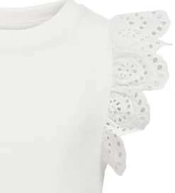 Kids Only Top - KogDrea - Cloud Dancer m. Hulmønster