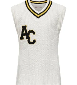 Kids Only Vest - Strik - KogFia College - Cloud Dancer/Black