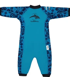 Konfidence Badeheldragt - Splashy - UV50+ - Navy/Cyan