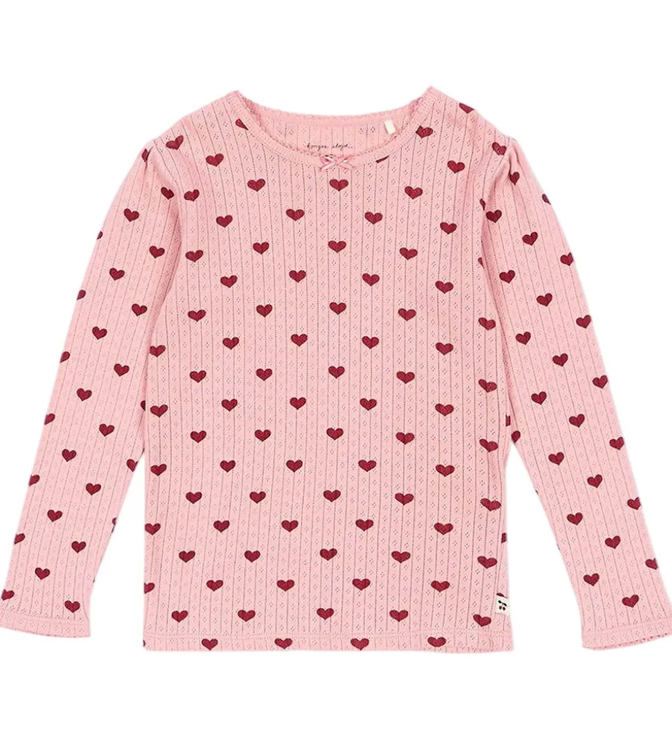 Konges Sløjd Bluse - Minnie - Amour Rouge m. Hulmønster