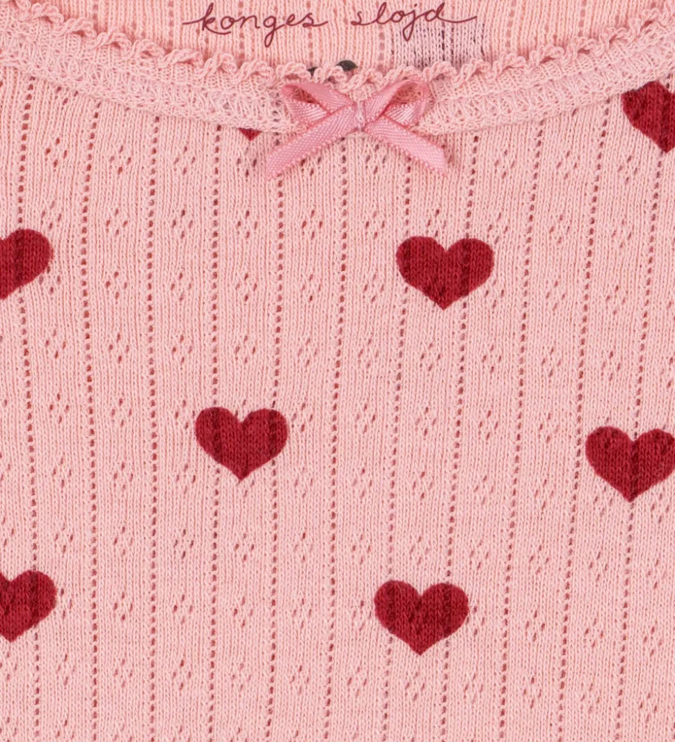 Konges Sløjd Bluse - Minnie - Amour Rouge m. Hulmønster