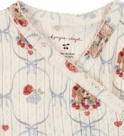 Konges Sløjd Body l/æ - Rib - Minnie - Puppy m. Hulmønster