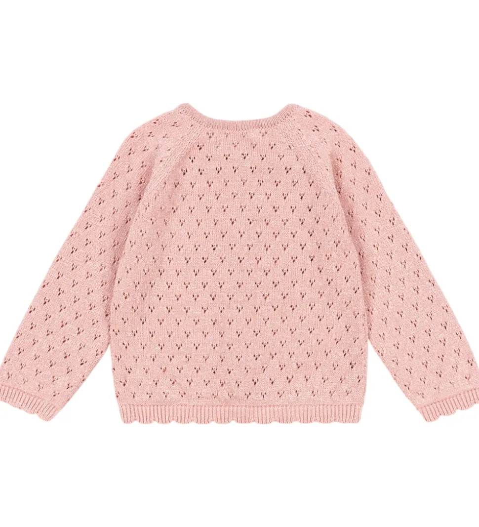 Konges Sløjd Cardigan - Strik - Mellow Rose m. Hulmønster