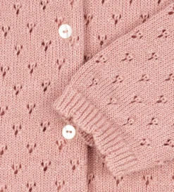 Konges Sløjd Cardigan - Strik - Mellow Rose m. Hulmønster