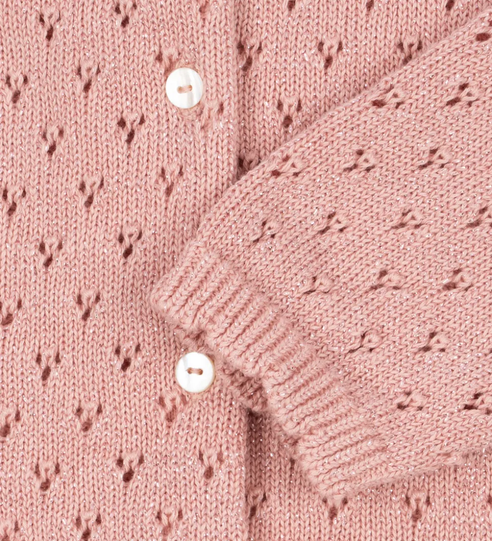 Konges Sløjd Cardigan - Strik - Mellow Rose m. Hulmønster
