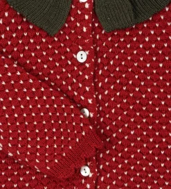 Konges Sløjd Cardigan - Uld - Strik - Strawberry - Barbados Cher