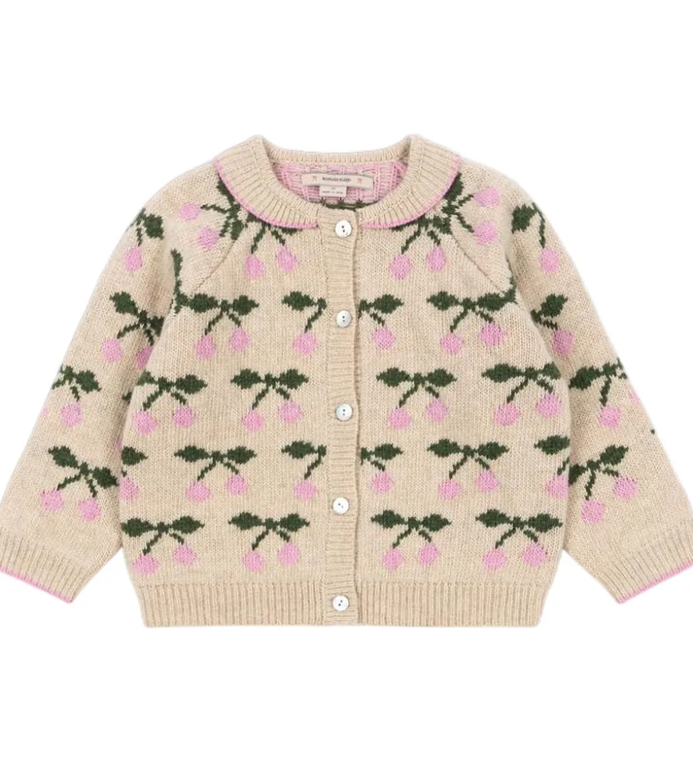 Konges Sløjd Cardigan - Uld - Strik - Belou - Cherry