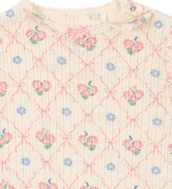 Konges Sløjd Heldragt - Rib - Minnie - Fleur Decor m. Hulmønster