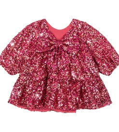 Konges Sløjd Kjole - Lila Sequin Bow - Sparkling Sangria