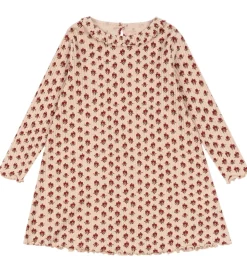 Konges Sløjd Kjole - Rib - Nia - Ruby Rose m. Hulmønster