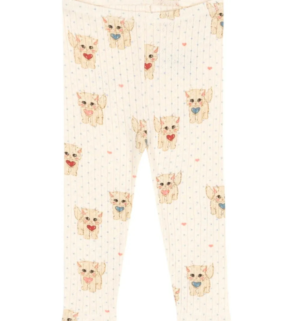 Konges Sløjd Leggings - Minnie - Miao Amore m. Hulmønster