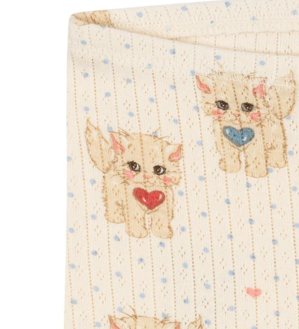 Konges Sløjd Leggings - Minnie - Miao Amore m. Hulmønster