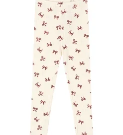 Konges Sløjd Leggings - Minnie - Bow Rouge m. Hulmønster