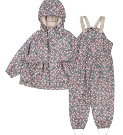 Konges Sløjd Regntøj m. Seler/Fleece - PU - Palme - Kyoto