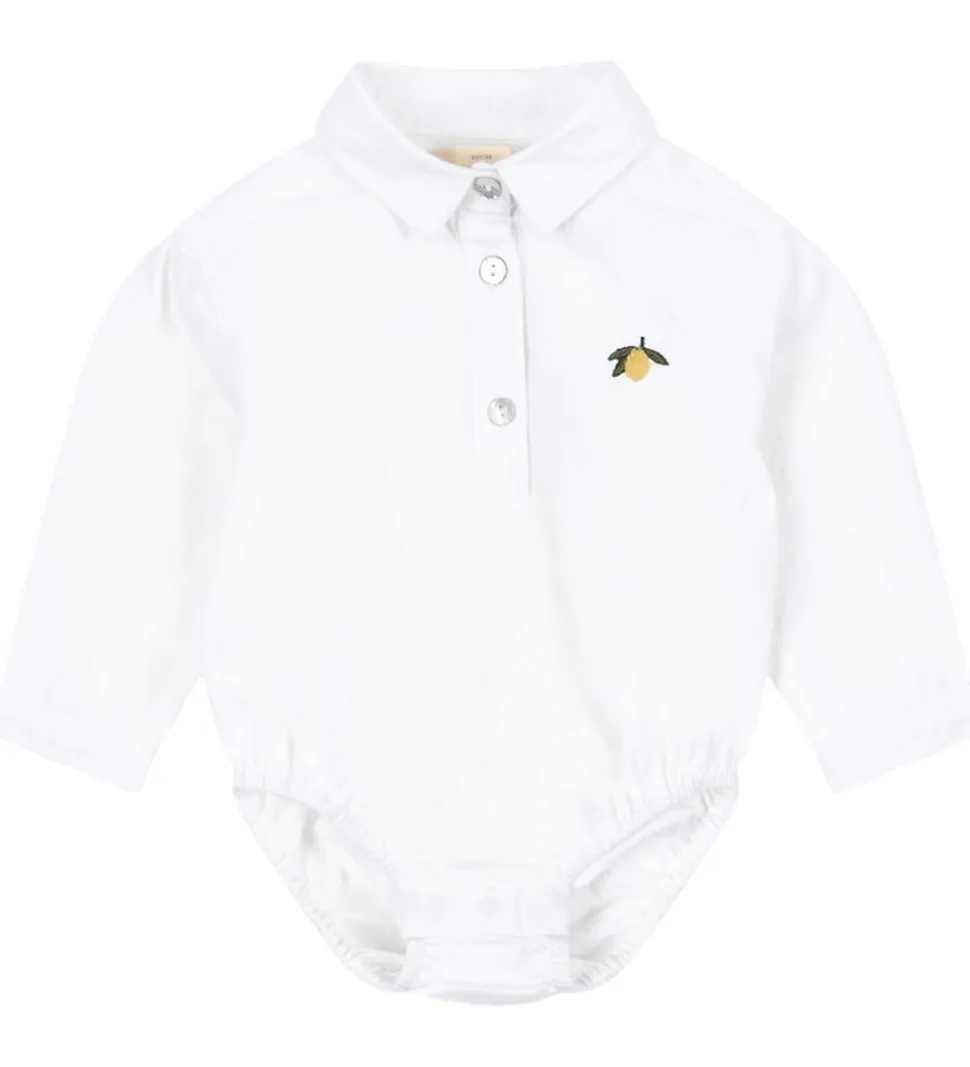 Konges Sløjd Skjortebody l/æ - Ray - Optic White