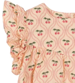 Konges Sløjd Sommerdragt - Musselin - Coco - Cherry Pink Motif