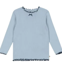 Konges Sløjd Sæt - Bluse/Leggings - Rib - Rivi - Blue Fog