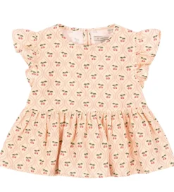 Konges Sløjd Top - Musselin - Coco - Cherry Pink Motif