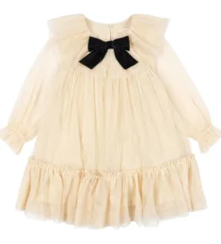Konges Sløjd Tylkjole - Bow - Parchment