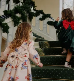 Konges Sløjd Velourkjole - Gia Bow - Pine Grove